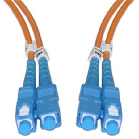 CABLE WHOLESALE Fiber Optic Cable- SC / SC- Multimode- Duplex- 62.5/125- 5 meter 16.5 foot SCSC-11105